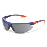 Okulary ochronne Stealth 9000, kolor soczewek: przyciemniany, kolor oprawki: niebieski / pomarańczowy - JSP