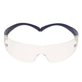 Okulary ochronne SecureFit 200, powłoka odporna na zaparowanie/zarysowanie Scotchgard (K i N), niebieskie oprawki, przezroczyste soczewki, SF201SGAF-BLU-EU - 3M